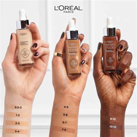 loreal true match swatches|LOreal Paris True Match Nude Hyaluronic Tinted Serum。